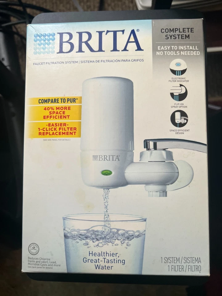 BRITA- Faucet Water Filter System Filtration Purifier- No Tools Needed - Image 1 of 4