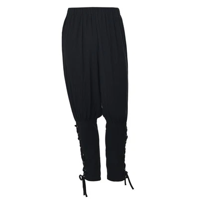 Pantalones medievales para hombre con bandas al tobillo Vikingo Navegante Pirata Renacimiento Pantalones Foto 1 de 2