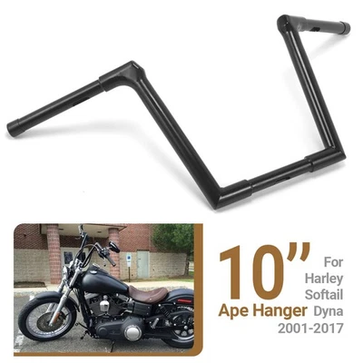 Manillar de suspensión Monster Ape de 10" para Harley Dyna Softail Sportster XL 883 1200 Foto 1 de 4
