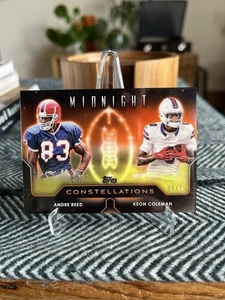 Andre Reed & Keon Coleman Constellations /75 Topps Midnight 2024 Buffalo Bills - Picture 1 of 3