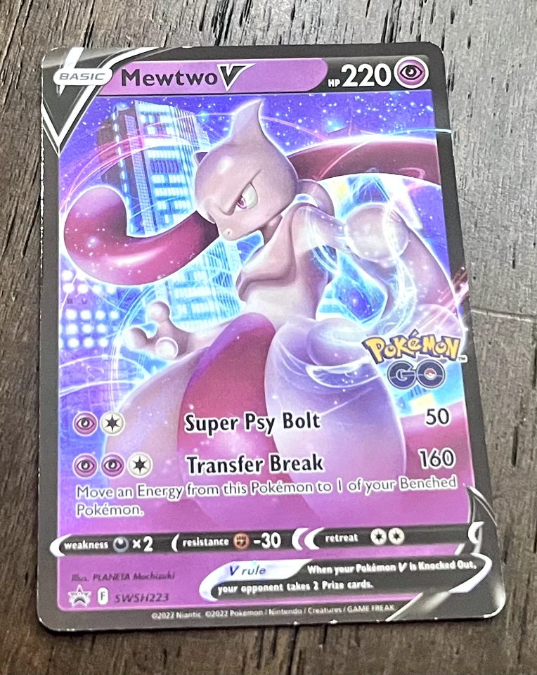 Mewtwo V SWSH223 SWSH: Sword & Shield Promo Cards Holo  - Image 1 of 1