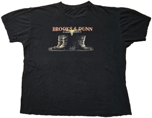 Brooks & Dunn Shirt Cowboy Town Konzert Tour Y2K 2008 schwarz 3x doppelseitig - Bild 1 von 7
