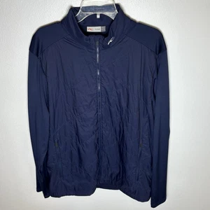 KJUS Golf Giacca Uomo Ritenzione Full Zip Blu Navy Taglia 56 XXL Golf Outdoor - Foto 1 di 11