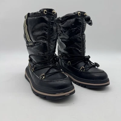Geox Amphibiox Kids Winter Snow Boots Black Size EU 34 / US 3 - Image 1 of 4
