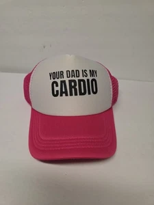 Dein Vater ist mein Cardio Trucker Druckknopflasche Netz Seil Hut Junggesellenabschied passt den meisten - Bild 1 von 6