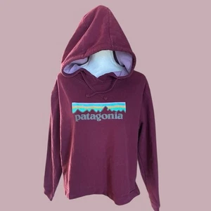 Patagonia Hoodie Youth XL Maroon Outdoors Pullover - Picture 1 of 7