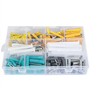 Easily Manageable 300 Piece Wall Anchors & Screws Assortment in Storage Box - Picture 1 of 12