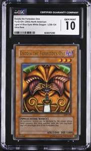 YU-GI-OH 2002! LOB-124 EXODIA EL PROHIBIDO ILIMITADO ULTRA RARO CGC 10 GEMA - Imagen 1 de 2