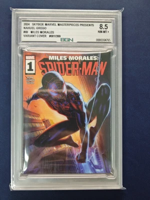 2024 Marvel Masterpieces Nahuel Grego #69 Miles Morales Variant Cover 1/199 BGN9 - Image 1 of 2