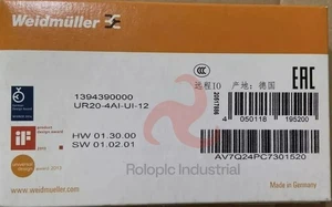 Genuine Weidmuller UR20-4AI-UI-12  Weidmuller 1394390000  Module - Picture 1 of 4