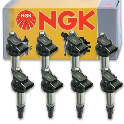 8 pcs NGK Ignition Coil for 2005-2009 Jaguar Super V8 4.2L V8 - Spark Plug wd - Image 1 of 4