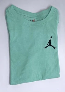Air Jordan Nike Kids Light Blue With Logo Tee Medium Made In Vietnam - Picture 1 of 6