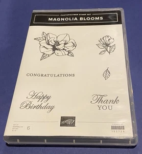 Stampin’ Up! ~Magnolia Blooms~Photopolymer Stempelset~gebraucht~ Blumen-Sentiments - Bild 1 von 3