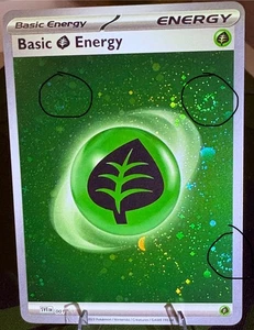 Pokemon 151 Grass Energy 001 - 3 Swirls - Cosmos Holo NM/M - Picture 1 of 1