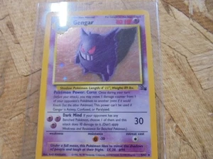 1999 POKEMON FOSSIL  GENGAR-HOLO  5/62 - Picture 1 of 2