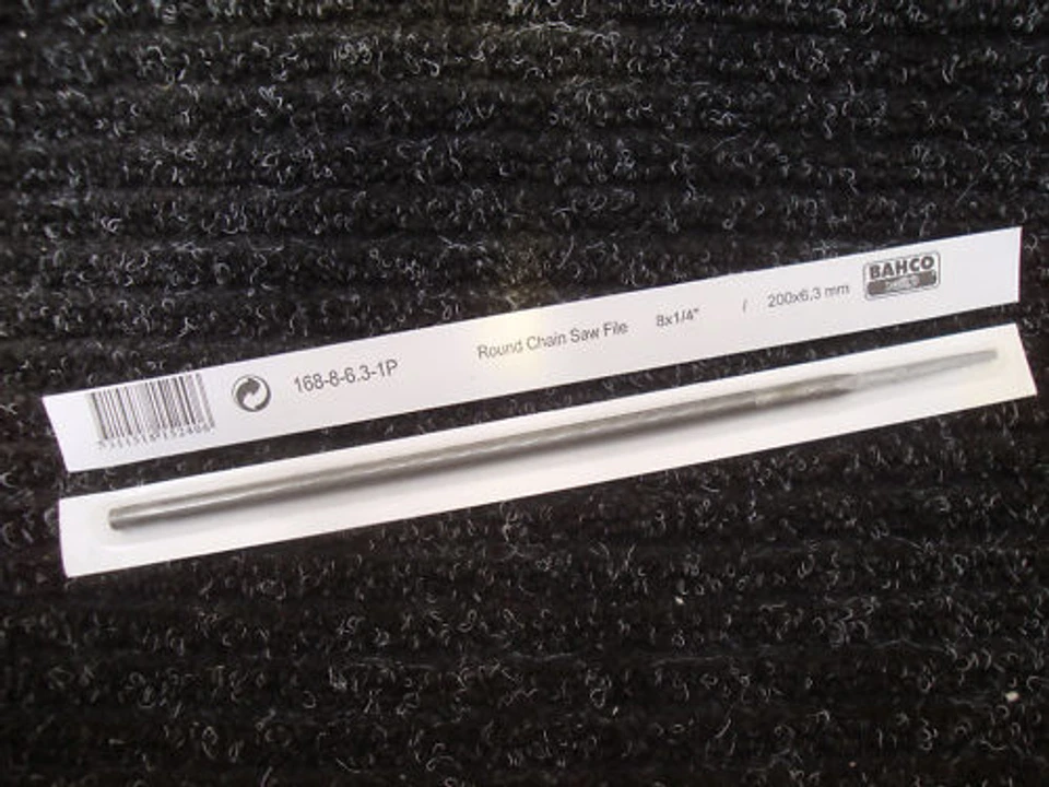 BAHCO 168 200mm X 6.3mm 14" ROUND CHAINSAW FILE - Image 1 of 1