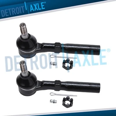 Par de extremos de barra de amarre exterior delanteros para Chevrolet Cavalier Pontiac Sunfire 1995-2005 Foto 1 de 4