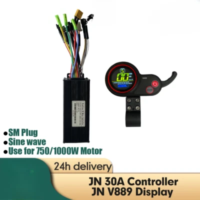 30A Sine Wave E-bike Controller with V889 Display for 36V 48V1000W Motor  - Image 1 of 4