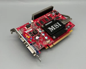 MSI NVIDIA GEFORCE 9500 GT N9500GT 512MB PCI-E DVI VGA S-VIDEO GRAFIKKARTE #795 - Bild 1 von 3