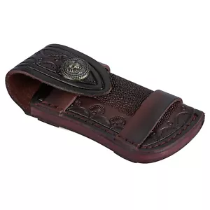 Leather 4'' Knife Sheath Leather Knife Pouch For Folding Knife Pocket Knife d - Picture 1 of 10