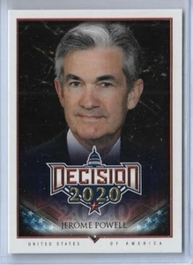AWESOME 2020 DECISION ~ FEDERAL RESERVE CHAIRMAN JEROME POWELL CARD #477 - Picture 1 of 2