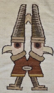Vintage South American Llama /Alpaca Wool Woven Wall Hanging or Rug - Picture 1 of 5