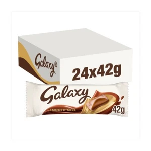 Galaxy Smooth Milk Chocolate, 42g - Case of 24 Bars - Picture 1 of 3