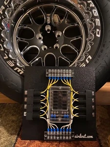 Race Car Fuse/ Relay Panel Block 8 Way Custom Universal LSX Swap Drag w/switches - Picture 1 of 2