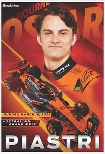 OSCAR PIASTRI MCLAREN LAMINATED Formula 1 DRIVER POSTER, MOTOR RACING CARS,1 - Picture 1 of 1
