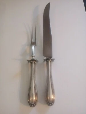 JUEGO DE TALLA DE PLATA DE LEY ABEDUL SIN HORQUILLA DE CUCHILLO MONO Foto 1 de 4