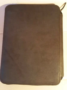 dokumentenmappe leder DIN A 5 handgenähte Feintäschnerarbeit Made in EU 1229 Br - Bild 1 von 2