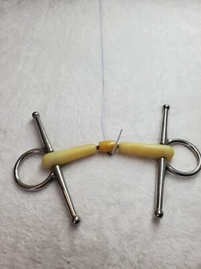 Happy Mouth Bit Full Cheek Semi-Jointed Snaffle Mullen 135mm 88010 - Picture 1 of 21
