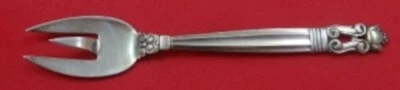Acorn by Georg Jensen Sterling Silver Lemon Fork 3-Tine Raised Center GI/GJ Mark - Image 1 of 2