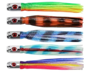 5er PACK JET HEAD SALZWASSER ANGELKÖDER 5" WAHOO, THUNFISCH, DELFIN, DORADO, MAHI SET 5 Stck. - Bild 1 von 2