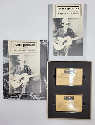 Jimmie Rodgers On Record America's Blue Yodler Cassette Set Smithsonian RC 034  - Image 1 of 4