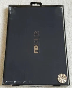 For iPad AIR 2 X-Level FIBCOLOR Ultra Slim Full Cover Flip Case / Stand BLUE - Picture 1 of 10