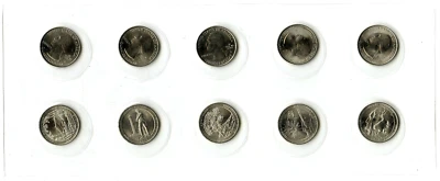 2013 American the Beautiful UNC Quarters Circulating Coin Set P & D Mints DM903 - Image 1 of 3