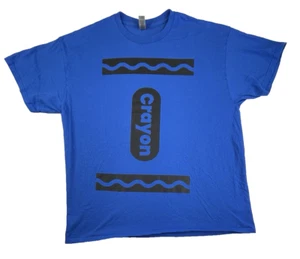 Crayola Crayon T Shirt Mens XL Blue Graphic Print - Picture 1 of 7