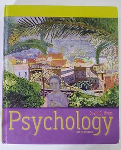 2010 Psychology 9th Edition David Myers Hardcover + FREE Bar Charts Quick Study! - Foto 1 di 2