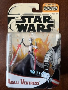 Star Wars Cartoon Network ASAJJ VENTRESS The Clone Wars 2003 Hasbro - Bild 1 von 9