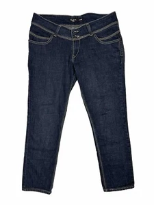 Pepe Jeans London Pixie Women's Denim Jeans Size 34 Dark Blue Low Rise Skinny - Foto 1 di 16