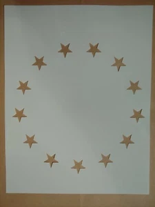 Betsy Ross Flag 13 Stars 8.5" x 11" Stencil FAST FREE SHIPPING - Picture 1 of 1