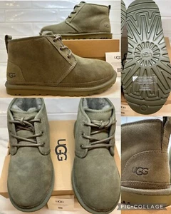 New UGG Neumel Womens Sz 9 Brown Suede Leather & Wool Chukka Boots Retail $140🔥 - Picture 1 of 9