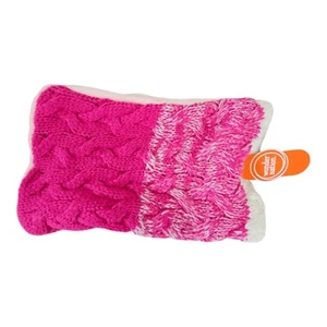 Wonder Nation Girls Snood Neck Scarf Fleece Lined Pink Frost Stripe One Size - Picture 1 of 5