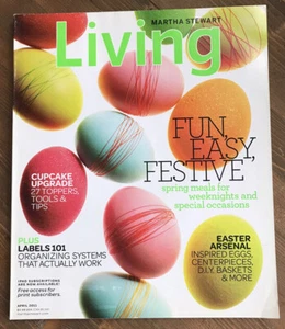 MARTHA STEWART LIVING MAGAZINE."SPRING MEALS FOR WEEKNIGHTS. " APRIL, 2011 - Picture 1 of 3
