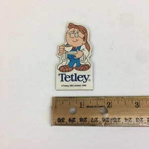 Vintage 1996 Tetley Tee flach Kühlschrank Kühlschrankmagnet Gaffer Figur Werbung - Bild 1 von 7