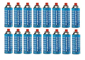 BOMBOLETTA CARTUCCIA A GAS KEMPER 577 CON 227 GR DI GAS BUTANO *** 16 PEZZI *** - Foto 1 di 1