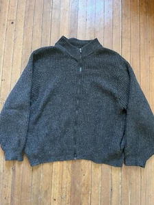 Vintage LL Bean Freeport Sweater Mens XL Zip Up Wool Alpaca Knit Usa Made - Bild 1 von 7