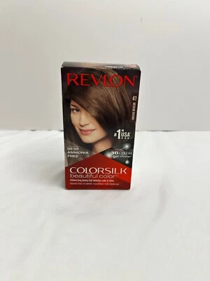 Revlon COLORSILK Beautiful Color 3D Color Ammonia Free #41 Med Brown 2 Pk - Image 1 of 4