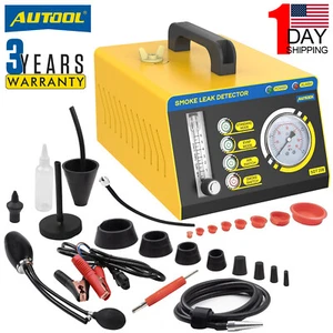 AUTOOL Auto Smoke Leak Detector Car EVAP Smoke Machine Leakage Tester 12V/24V US - Picture 1 of 18